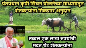 पंतप्रधान कृषी सिंचन योजनेच्या माध्यमातून शेतकऱ्यांना मिळणार अनुदान, तब्बल एक लाख रुपयांची मदत थेट शेतकऱ्यांना | Pantpradhan Krishi Sinchan Yojana